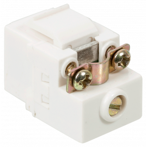 Модуль Keystone, TV-розетка, винтовое соединение, белый